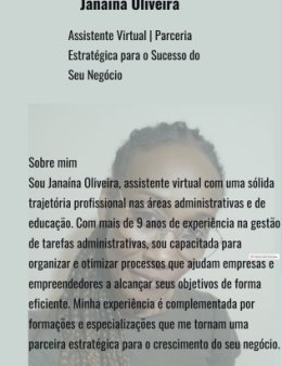 Eu vou ser sua Assistente Virtual