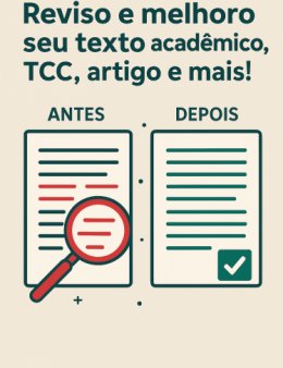 Eu vou revisar e melhorar seus textos!
