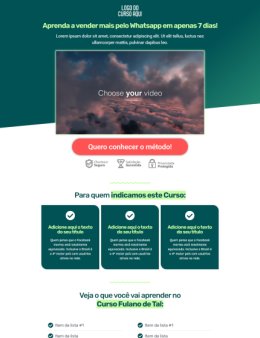 Eu vou fazer sua página de vendas que convert