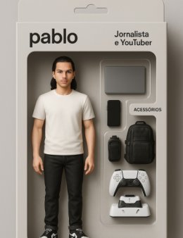 Eu vou criar o seu boneco colecionável
