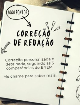 Eu vou corrigir 2 redações do ENEM