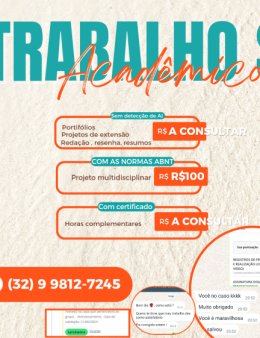 Eu vou fazer seu PROJETO DE EXTENSÃO