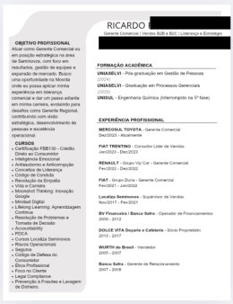 Eu vou revisar ou criar seu currículo e carta