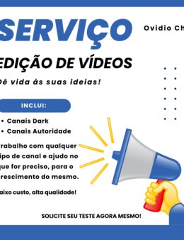 Eu vou editar seu vídeo professionalmente