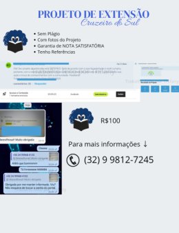 Eu vou fazer seu projeto de extensão