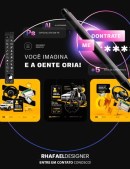 Eu vou criar designs incríveis para sua marca