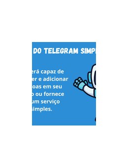 Eu vou criar um bot do telegram