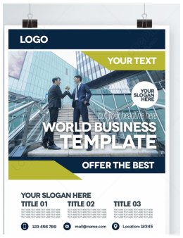 Eu vou  criar cartaz de empresas e nomes de e