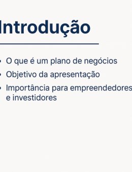 Eu vou criar o seu plano de negócios completo