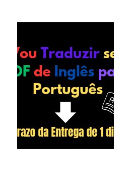 Eu vou traduzir PDF de Inglês para Português
