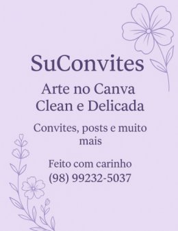 Eu Faço artes no Canva – convites, posts...