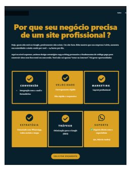 Eu vou criar seu site e suas landing pages