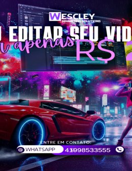 Eu vou editar o seu vídeo por 20 reais