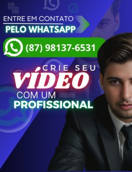 Eu vou criar seu vídeo para marketing