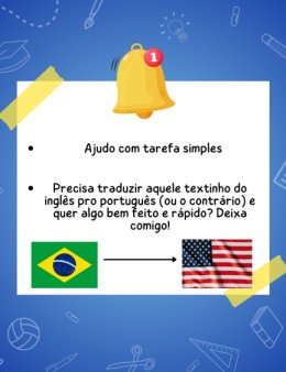 Eu vou Traduzir textos pequenos para inglês