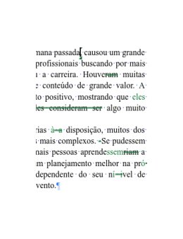 Eu vou revisar seu texto