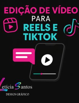 Vídeo editado com cortes, legenda e música (até 1 min)