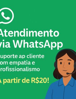 Eu vou atender os seus clientes no whatsapp