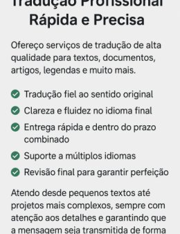 Tradução Profissional Rápida e Precisa