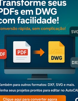Eu vou Converter seu PDF para DWG e outros