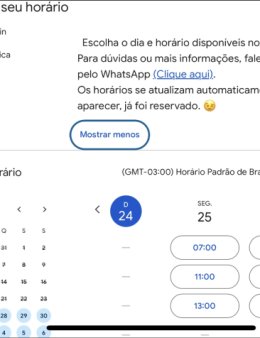 Eu vou automatizar o seu agendamento (on-line