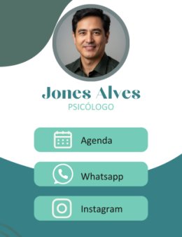 Eu vou criar um cartão de visita - psicologia