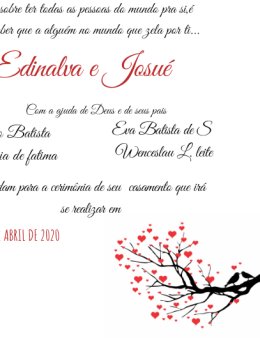 Eu vou criar o convite do seu evento