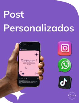 Eu vou criar posts personalizados para você