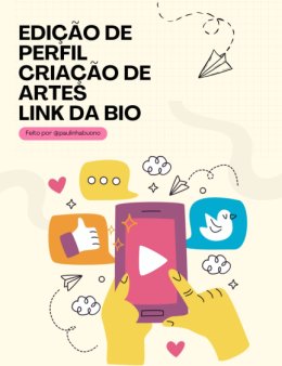 Eu vou criar artes e textos lindos para BIO