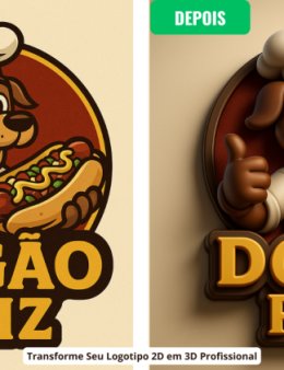 Eu vou seu logotipo ou transformar para 3D