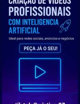 Eu vou criar vídeos com AI pra voce