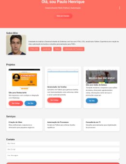 Eu vou criar seu site!