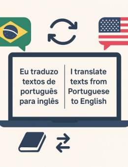 Eu vou traduzir de português para inglês de forma bem feita e rápida.