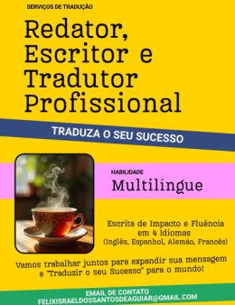 Eu vou ser seu Escritor e Tradutor