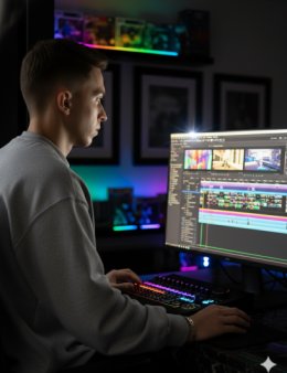 Eu vou ser seu Editor de Videos Fixo!