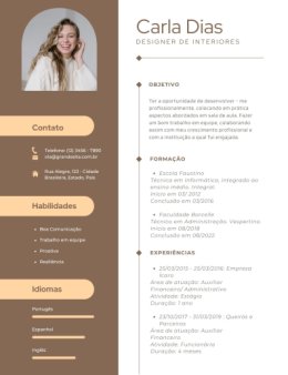 Eu vou criar o seu currículo