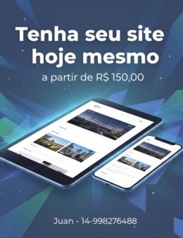 Eu vou construir seu site a partir de R$ 150