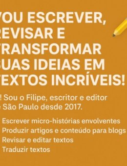 Eu vou Escrever, criar, revisar, traduzir e editar!