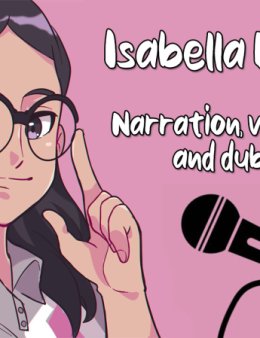 Eu vou dublar/dar voz para o que você quiser