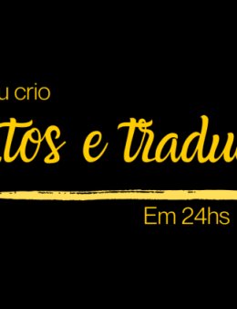 Eu vou escrever e traduzir seu texto em 1hora