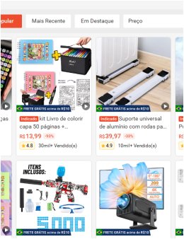 Eu vou adicionar até 20 produtos no seu e-commerce