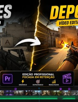 Edição profissional de vídeos para YouTube com foco em retenção e crescimento
