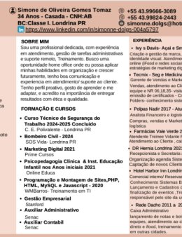 Eu vou fazer seu Curriculo personalizado