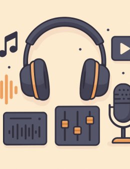 Eu vou fazer narração com áudios