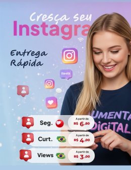 Eu vou enviar seguidores no seu Instagram