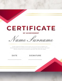 Eu vou desenhar o seu certificado