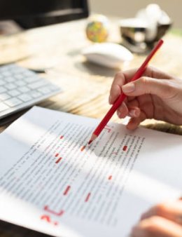 Eu vou revisar seus textos com muito carinho