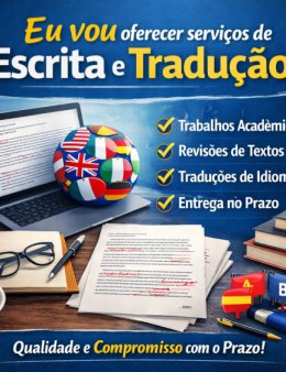 Eu vou oferecer serviços de Escrita e