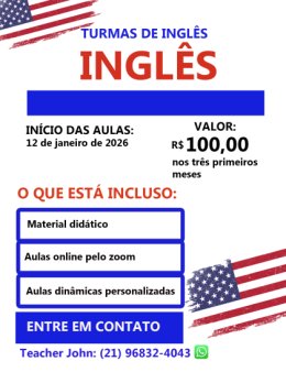 Aulas de inglês