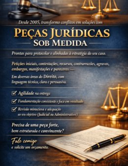 Sua causa merece uma peça à altura.